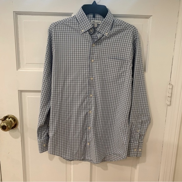 Peter Millar Other - Peter Millar Mens Summer Comfort Plaid Checked Button Down Long Sleeve Shirt S